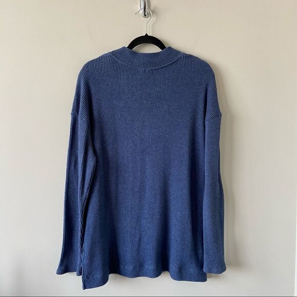 Anthro-dolan Left Coast Rebecca Cut Out Ribbed Top - Picture 3 of 12